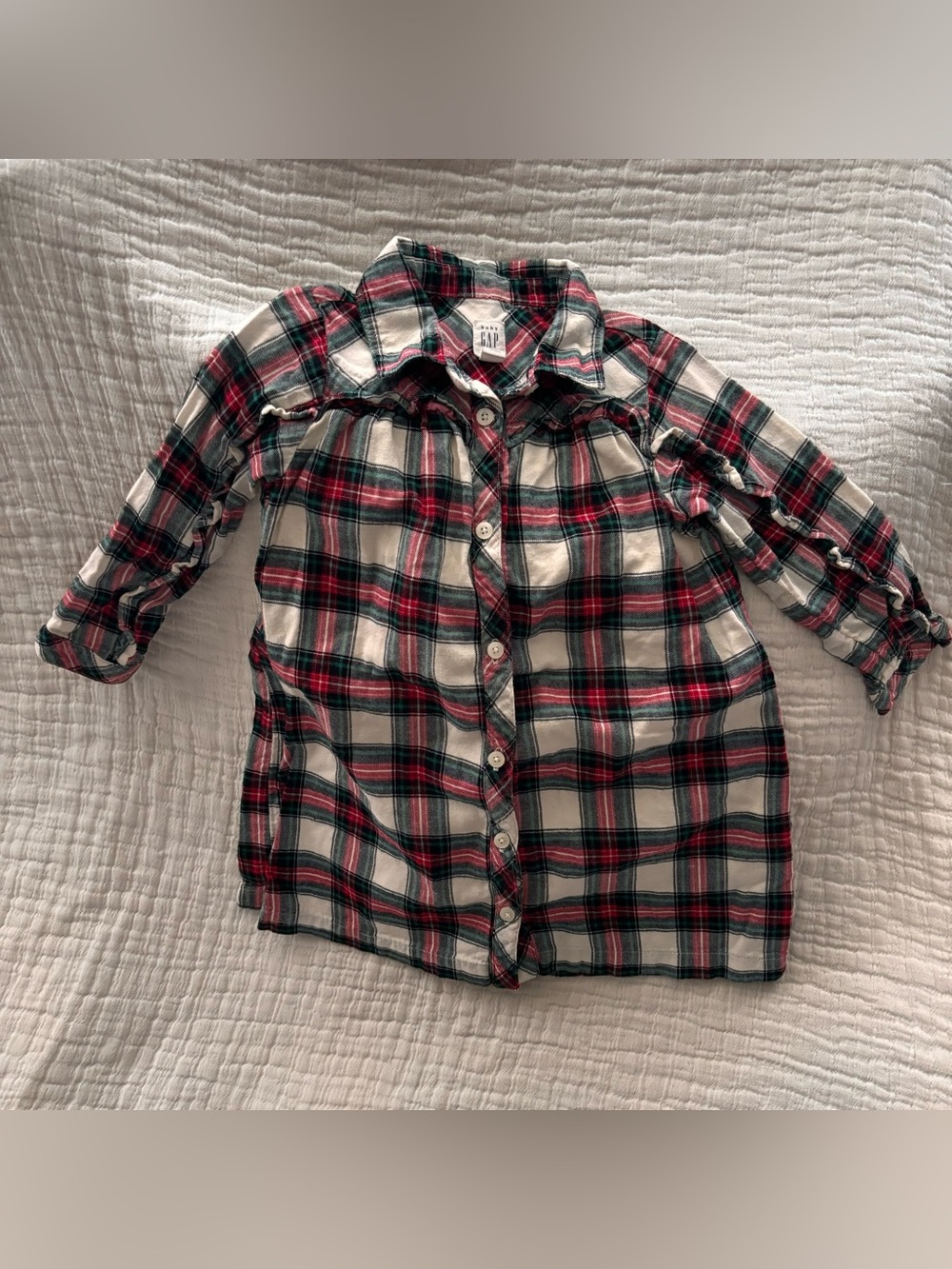 GAP Kids Holiday Plaid Tunic Dress size 3 yrs